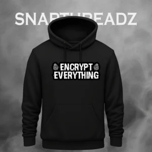 Encrypt Everything" Unisex Black Sweatshirt – SnapThreadz Exclusive