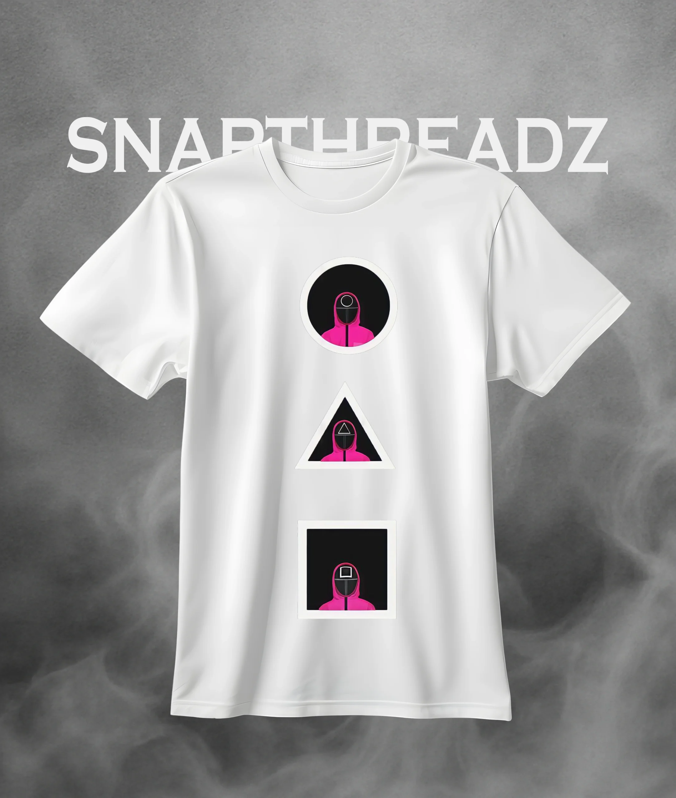 Squid Game Shapes Tee – Circle Triangle Square Design (Unisex) - Image 2