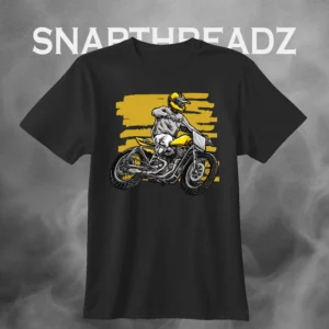 Street Drift Rider - Yellow & White Bike Action Tee
