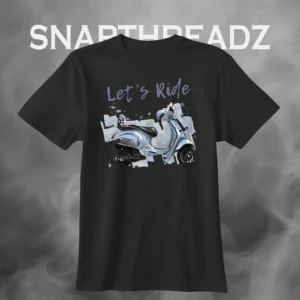 Let's Ride - Artistic Scooter Graphic T-Shirt