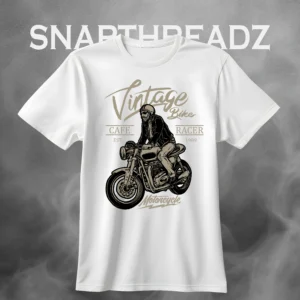 Vintage Racer Vibes - Classic Motorcycle Graphic Tee