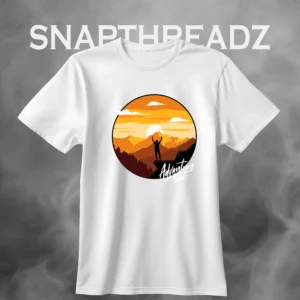 Adventure Awaits Mountain Sunset Tee