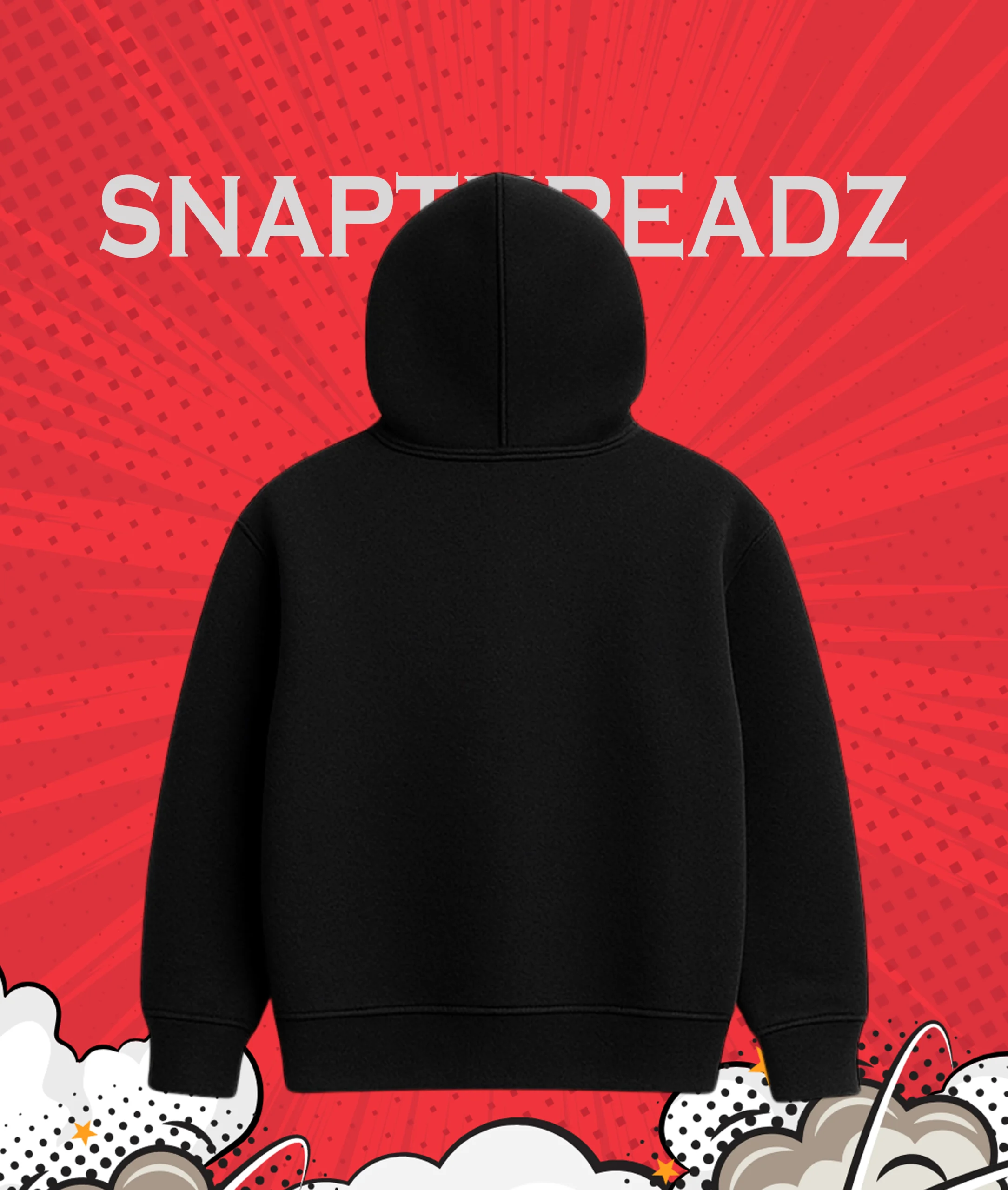 Spiderman Cute Figure Black Hoodie - Image 2