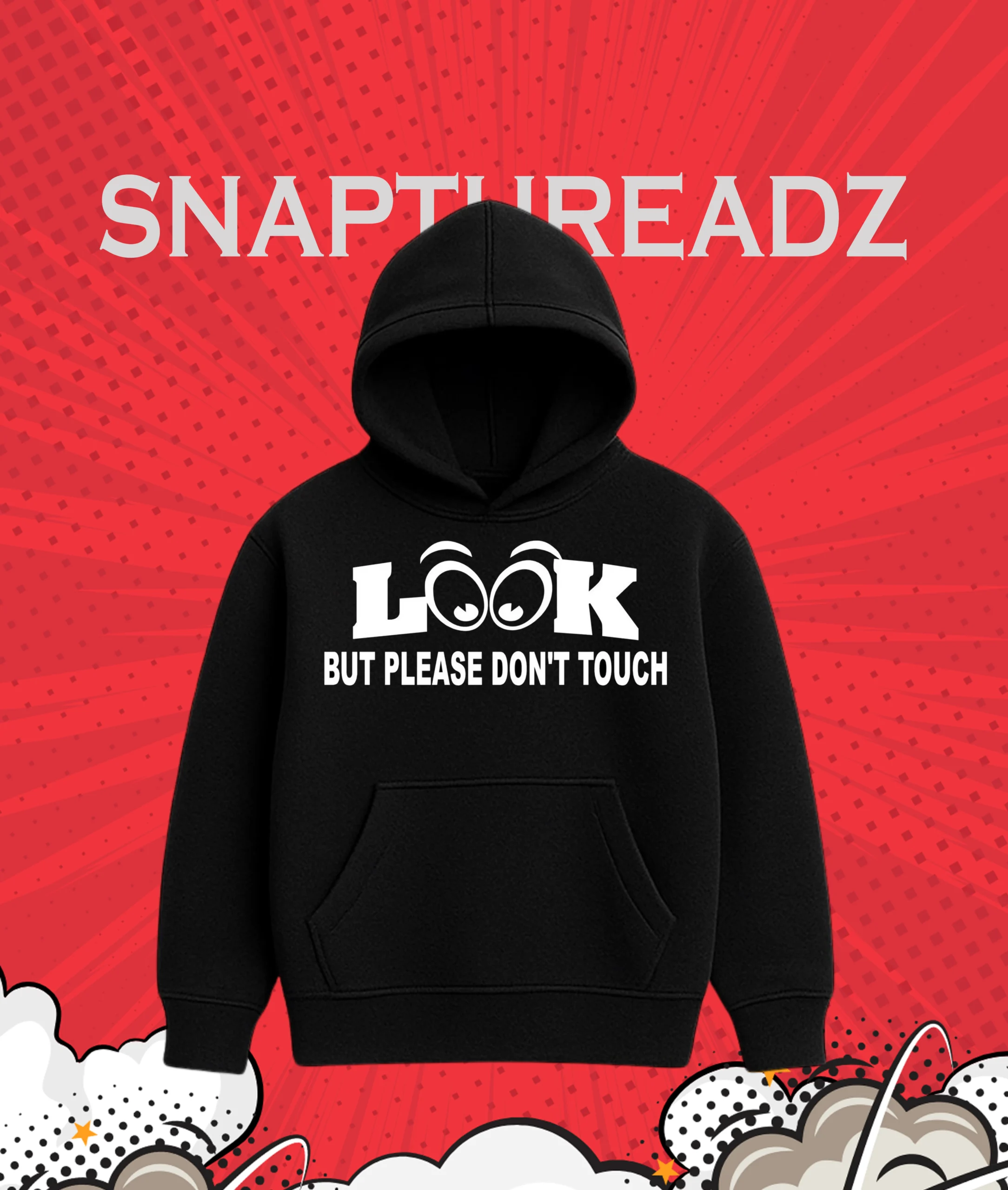 Look But Please Don't Touch Hoodie 380 GSM