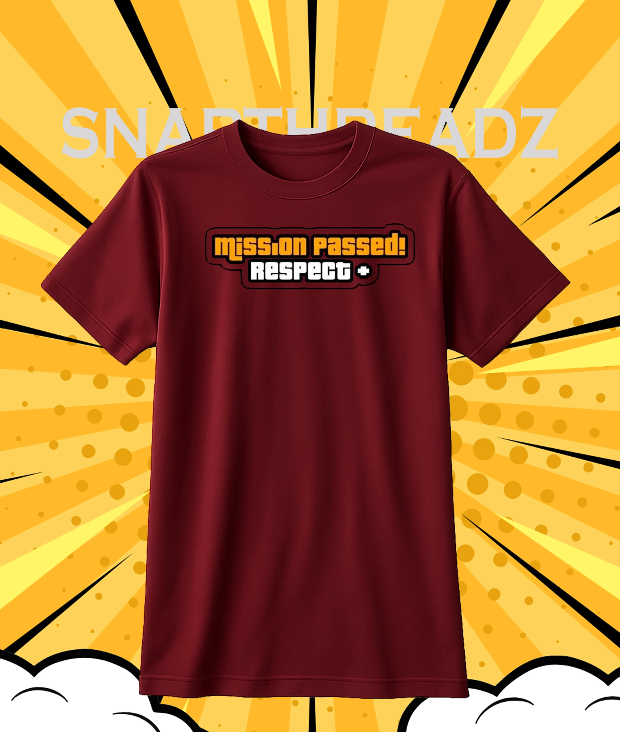 Mission Passed Respect! Logo T-Shirt – Classic Graphic Tee - Image 4