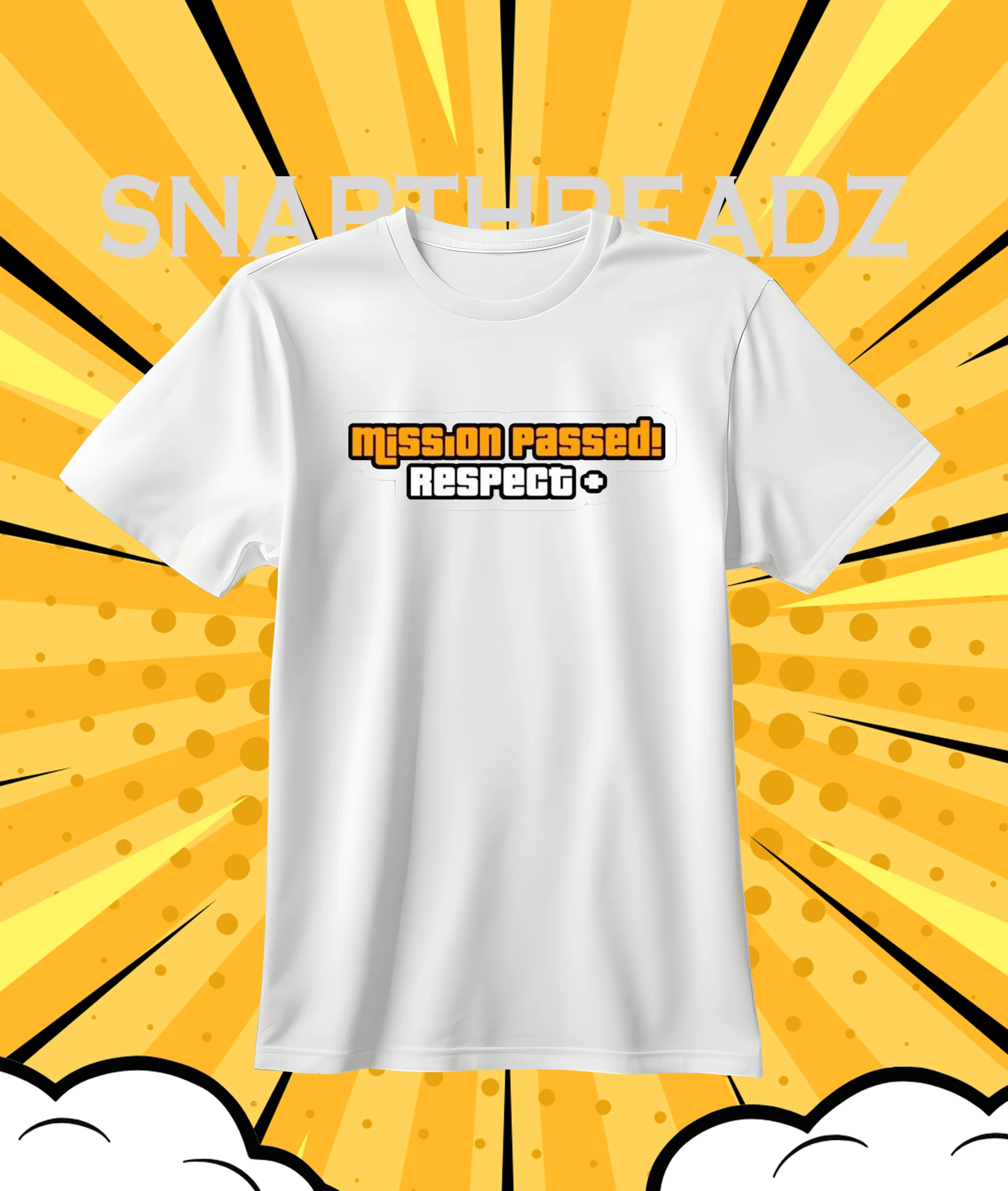 Mission Passed Respect! Logo T-Shirt – Classic Graphic Tee - Image 2