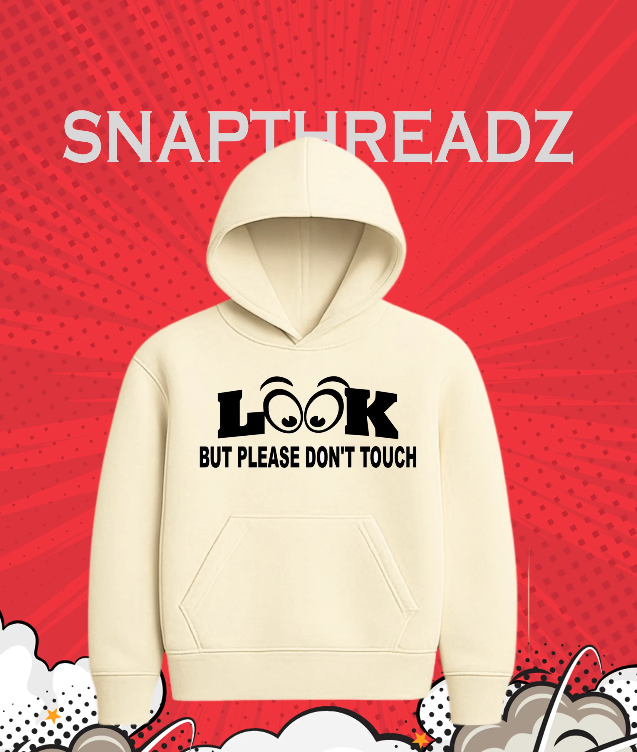Look But Please Don't Touch Hoodie 380 GSM - Image 3
