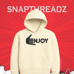 Enjoy Hand Sign Graphic Hoodie 380 GSM