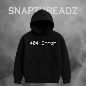404 Error” Cotton Hoodie – Geek Streetwear