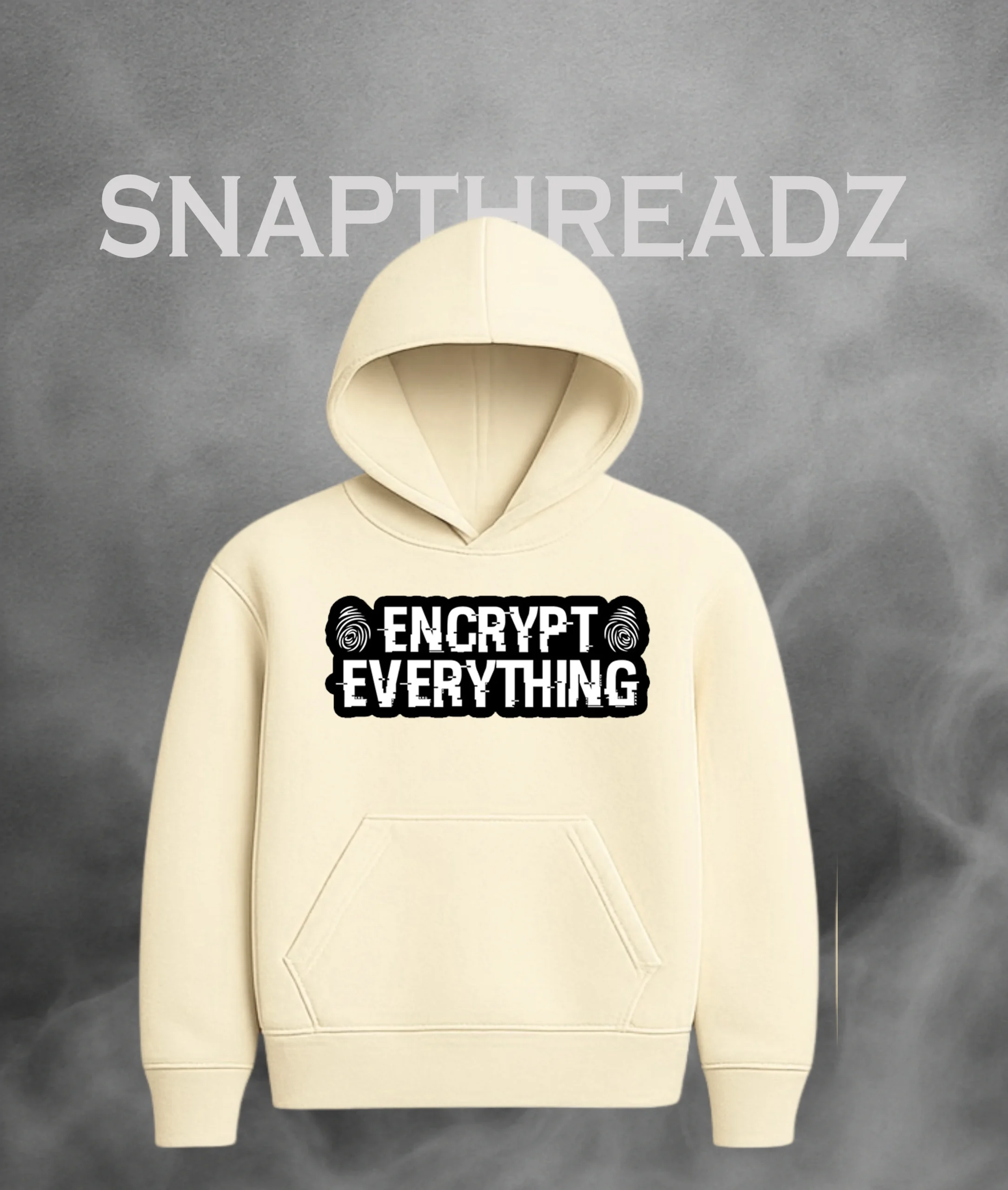 Encrypt Everything” Cotton Hoodie – Cybersecurity Edition - Image 3