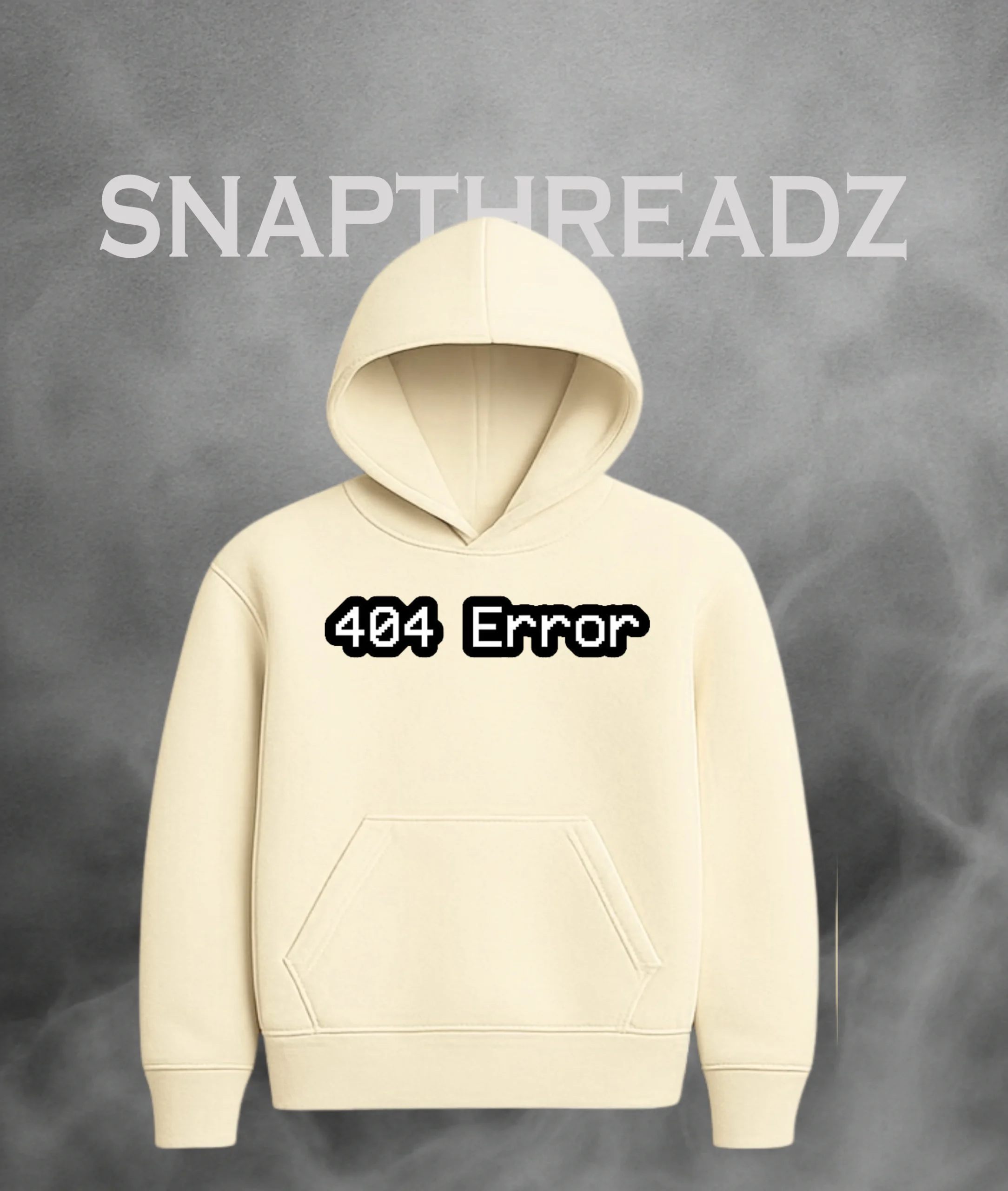 404 Error” Cotton Hoodie – Geek Streetwear - Image 3