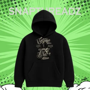 Vintage Racer Vibes – Classic Motorcycle Graphic Hoodie