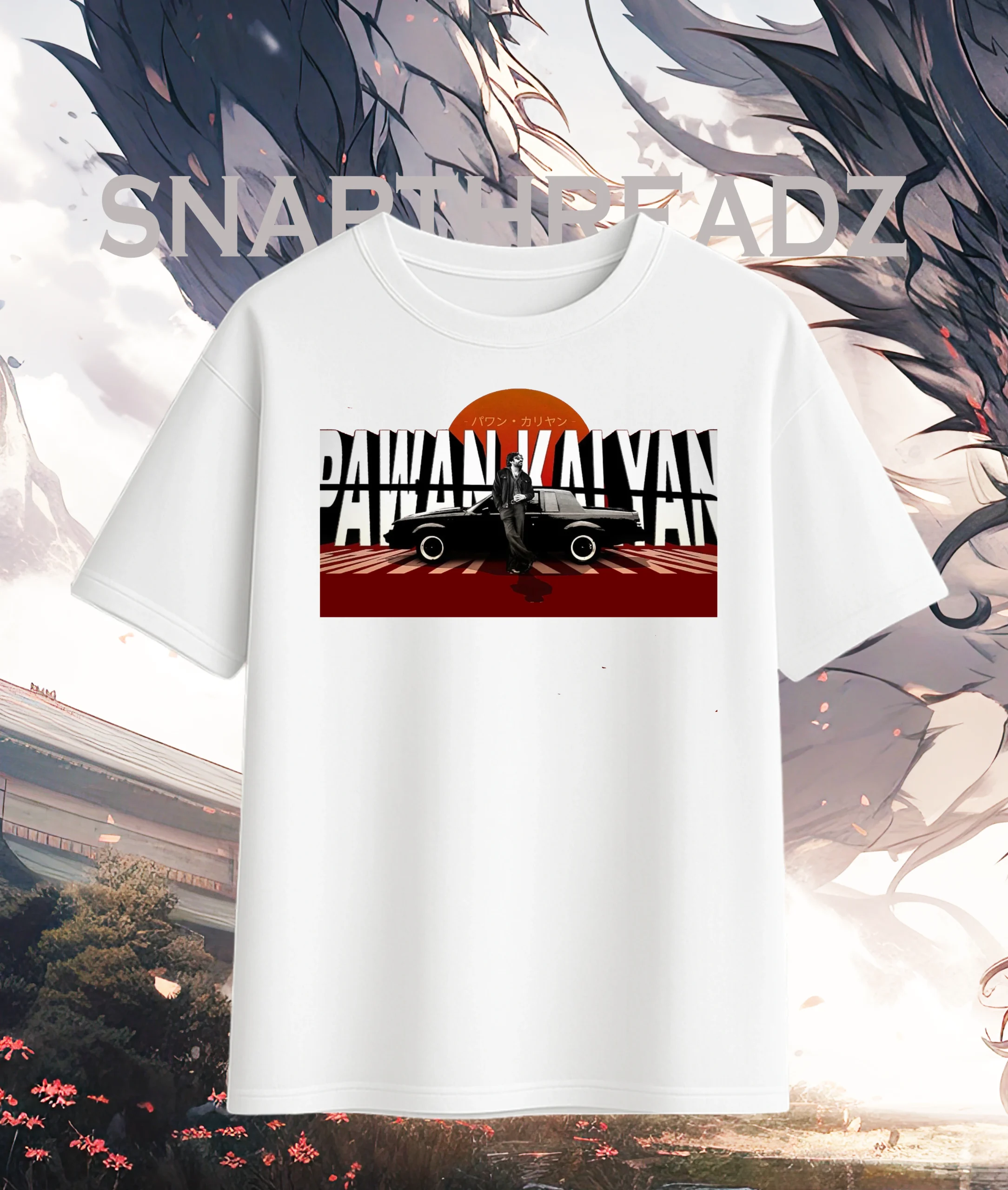 Pawan Kalyan Retro Ride Oversized Tee - Image 3