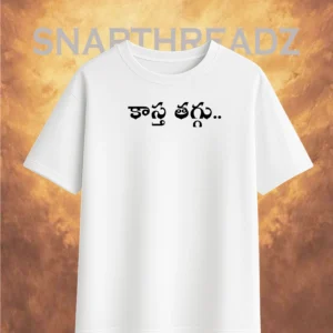 Kaasta Thaggu! Printed Oversized Tee