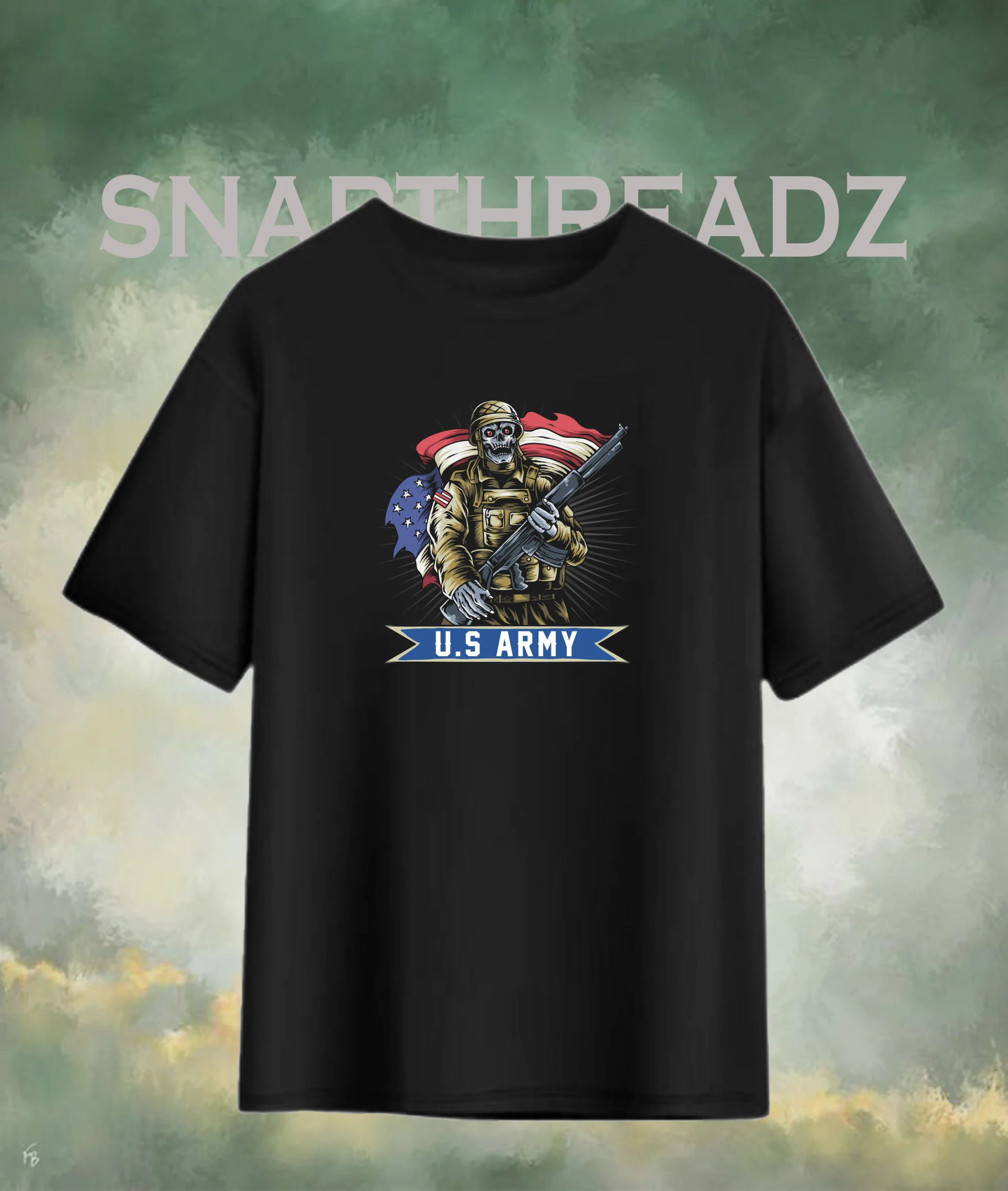 U.S. Army Skull Warrior Tee – Military Pride Edition - Image 2