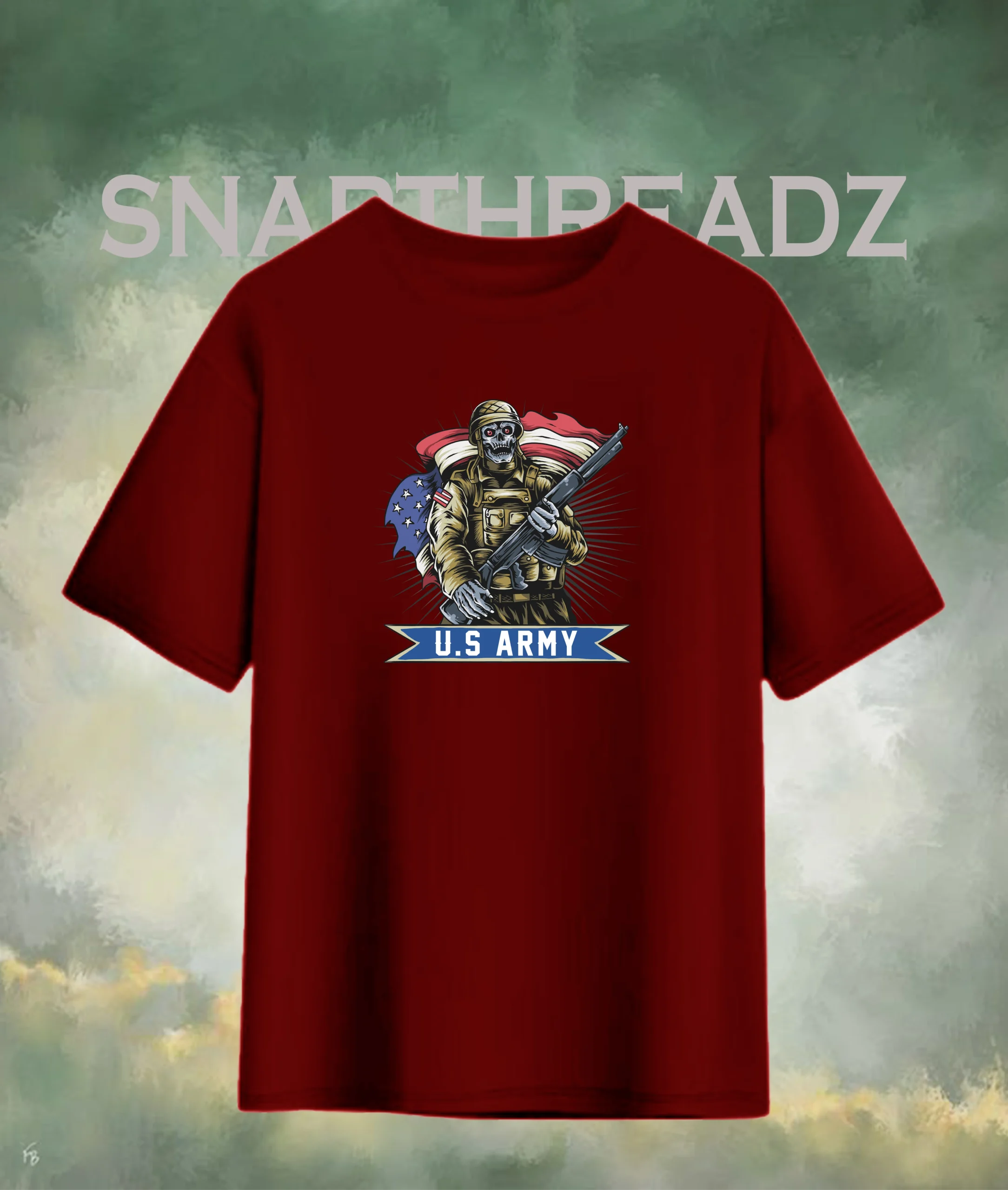 U.S. Army Skull Warrior Tee – Military Pride Edition - Image 3