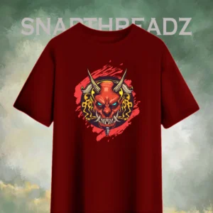 Samurai Demon Skull Tee – Fierce & Fearless Look